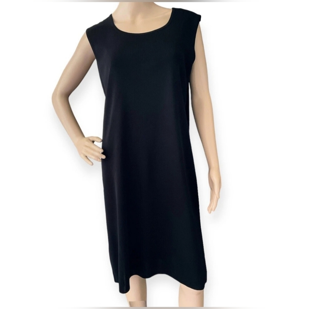 Exclusively Misook NWT Black Knit‎ Dress Classic Sleeveless Sheat 3X